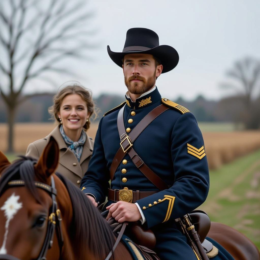 Union Cavalryman Returns Home After Civil War
