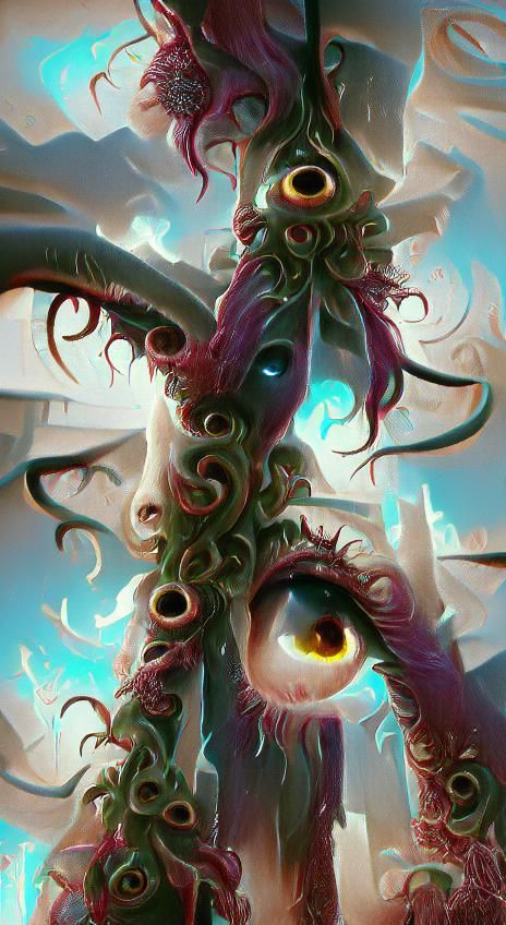 Eldritch Tentacle Spire of Eyes