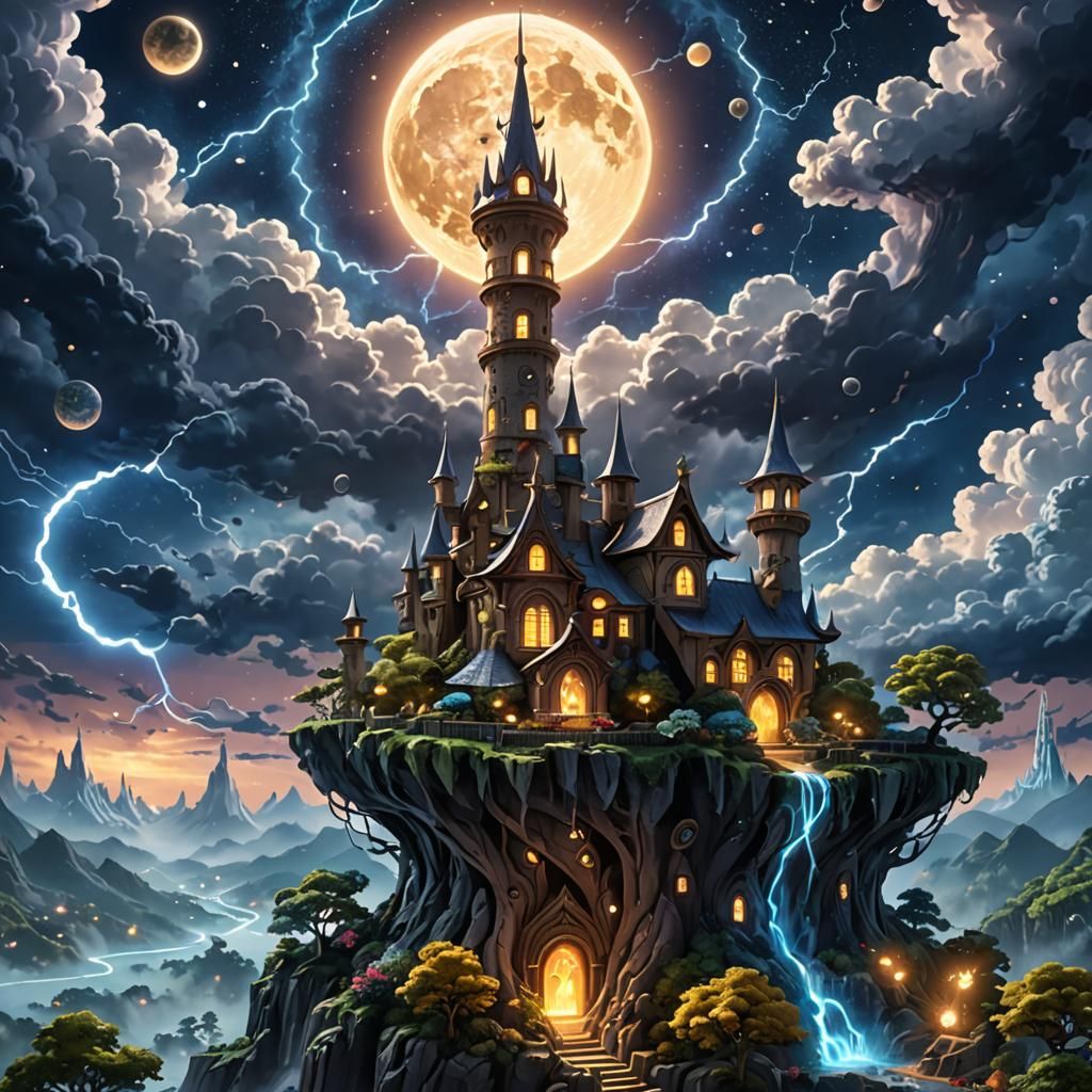 Pokémon Carved with Miniature Fantasy World