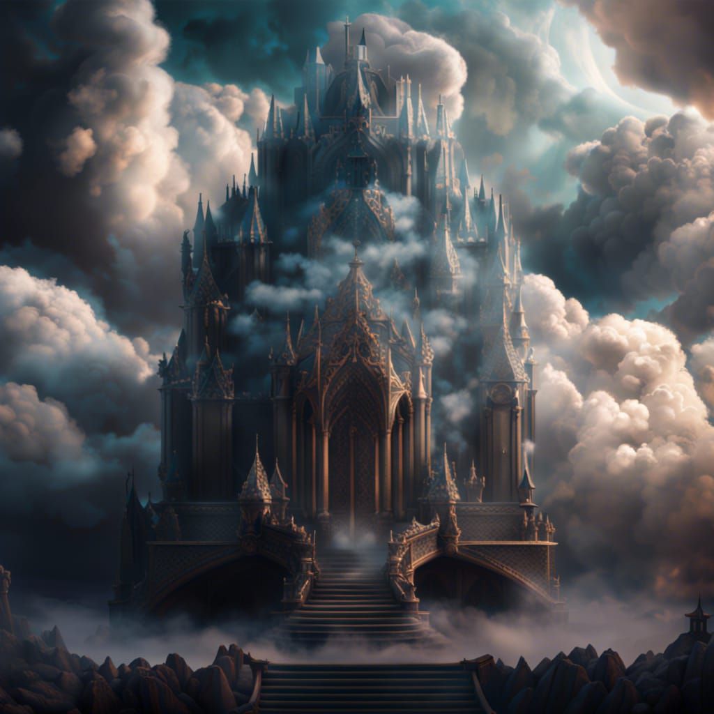 Glass Throne Upon Clouds: Digital Matte Painting