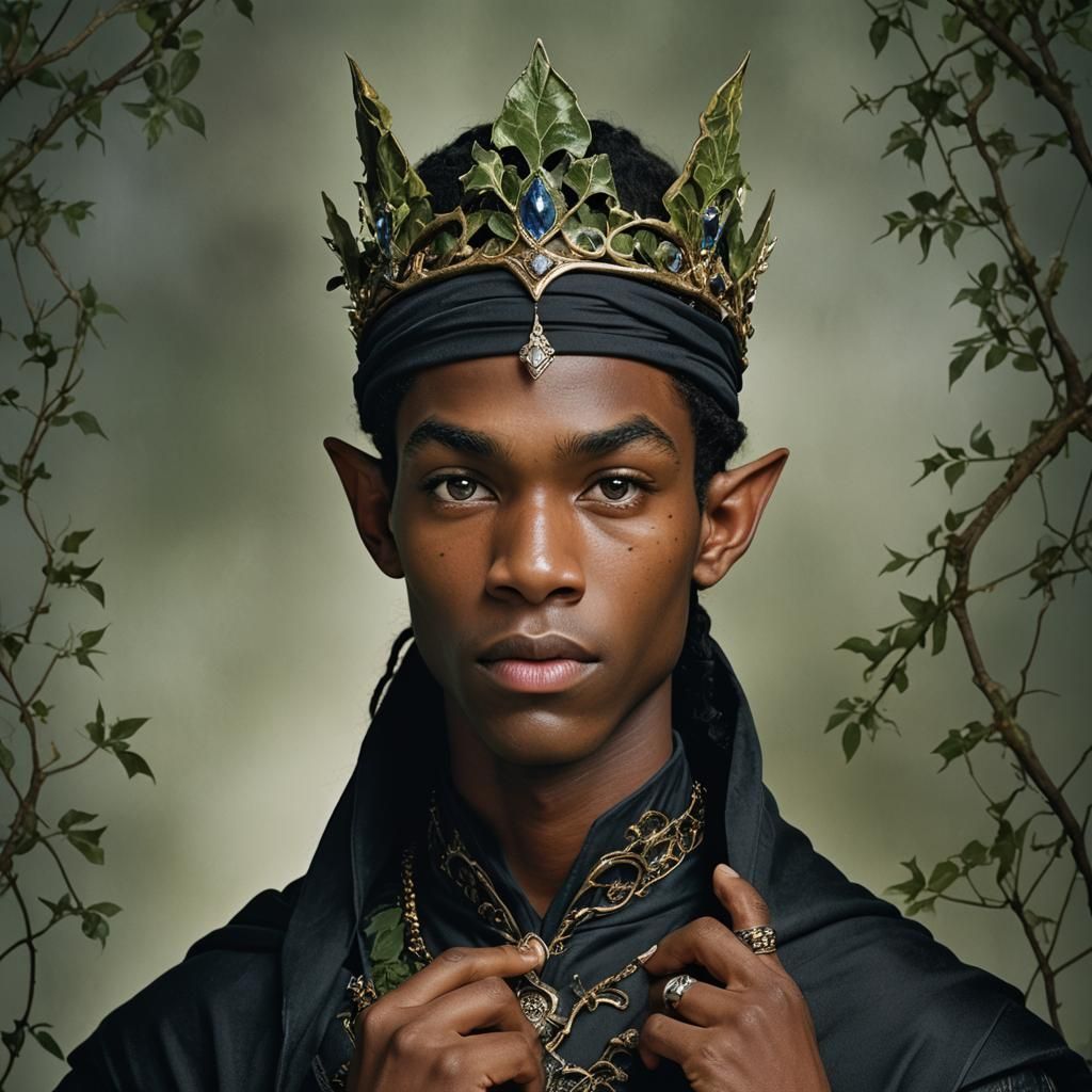 Elven Teen Prince Portrait in Studio Lighting