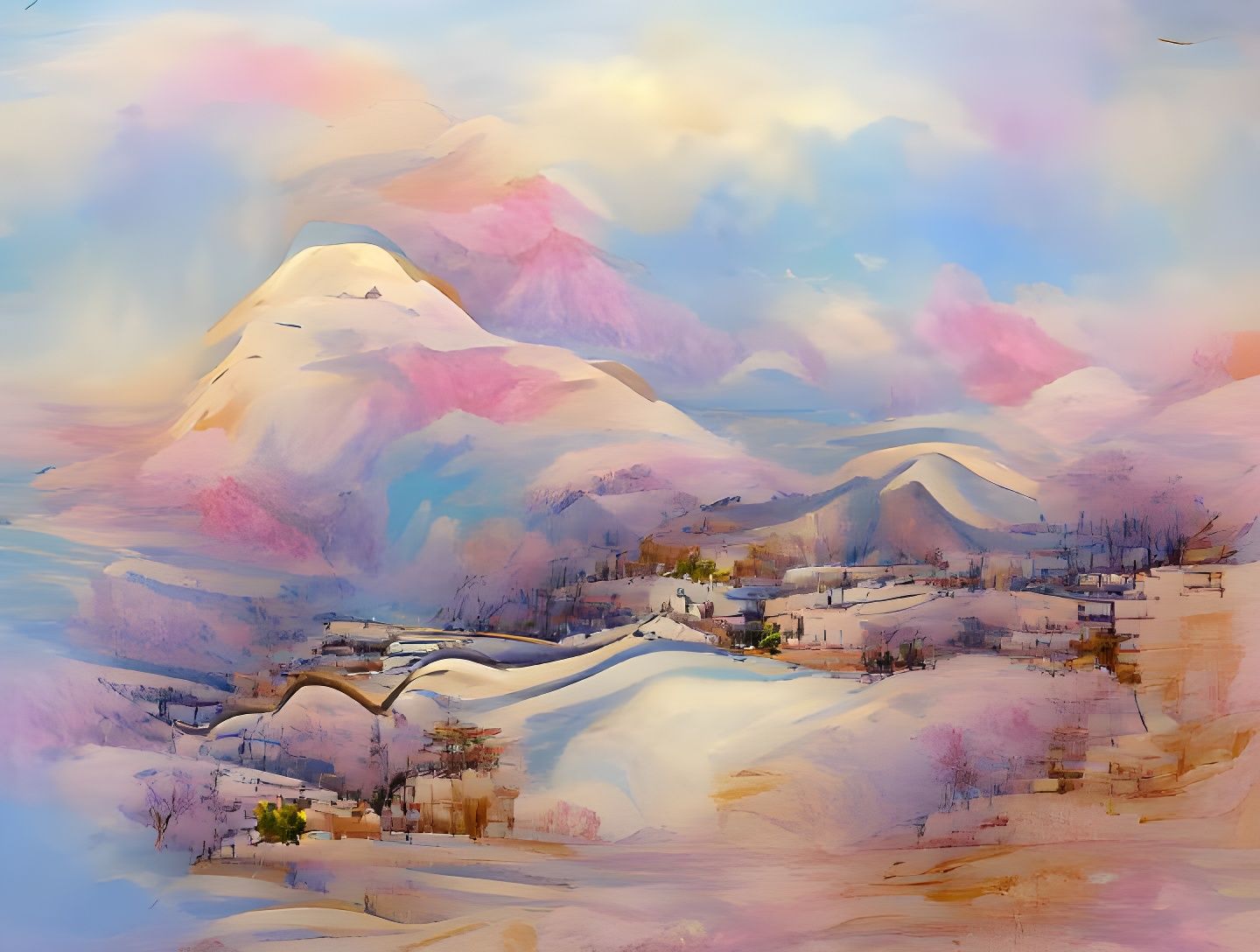 Abstract Ice Texture: AI Generated Art