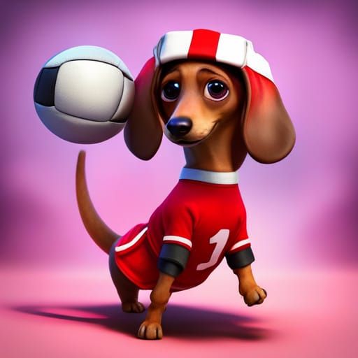 Dogs Dressed as Cheerleader and Football Player