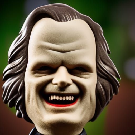 Jack Torrance Bobblehead in Photorealistic Style