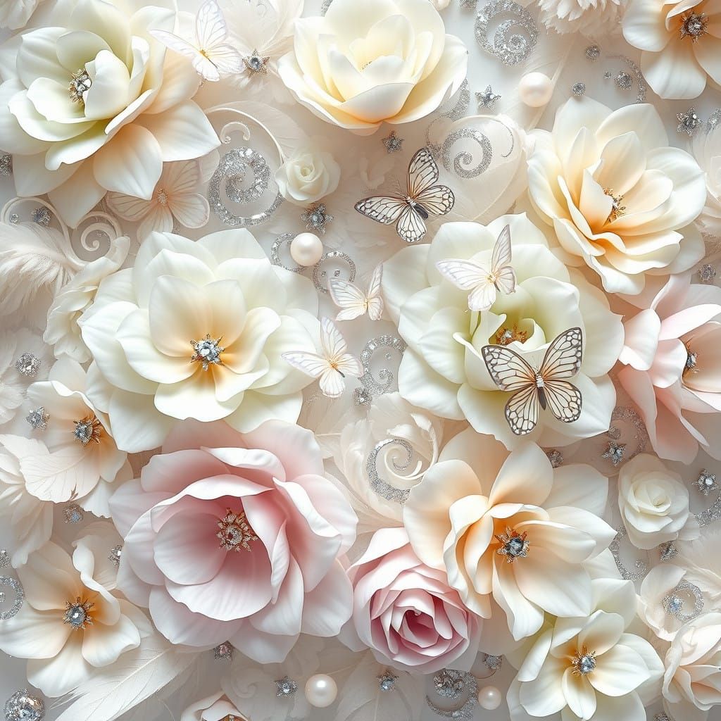 Ethereal Floral Wonder in Whimsical Realism