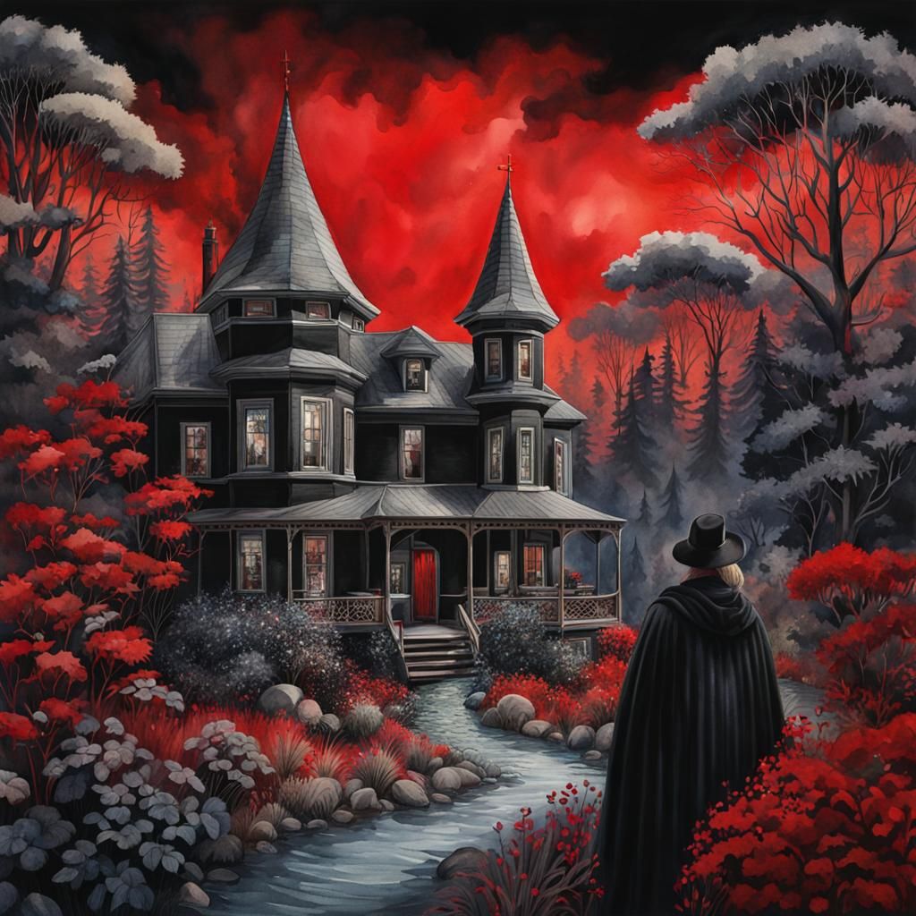 Atmospheric Watercolour Wilderness Newspaper Illustration