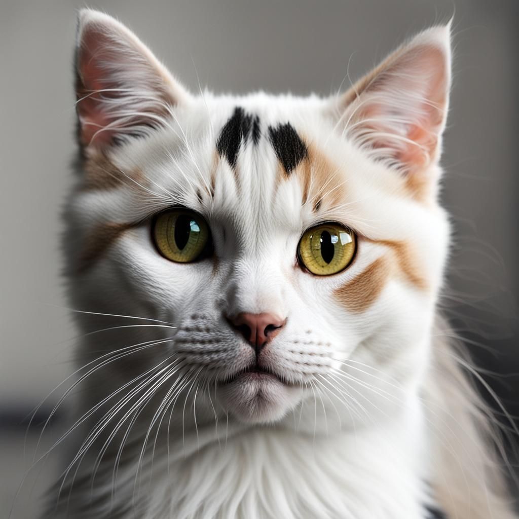 Surreal Cat-Dog Hybrid Creature