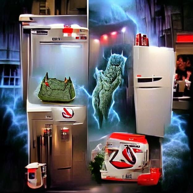 Ghostbusters Refrigerator Scene with Zuul
