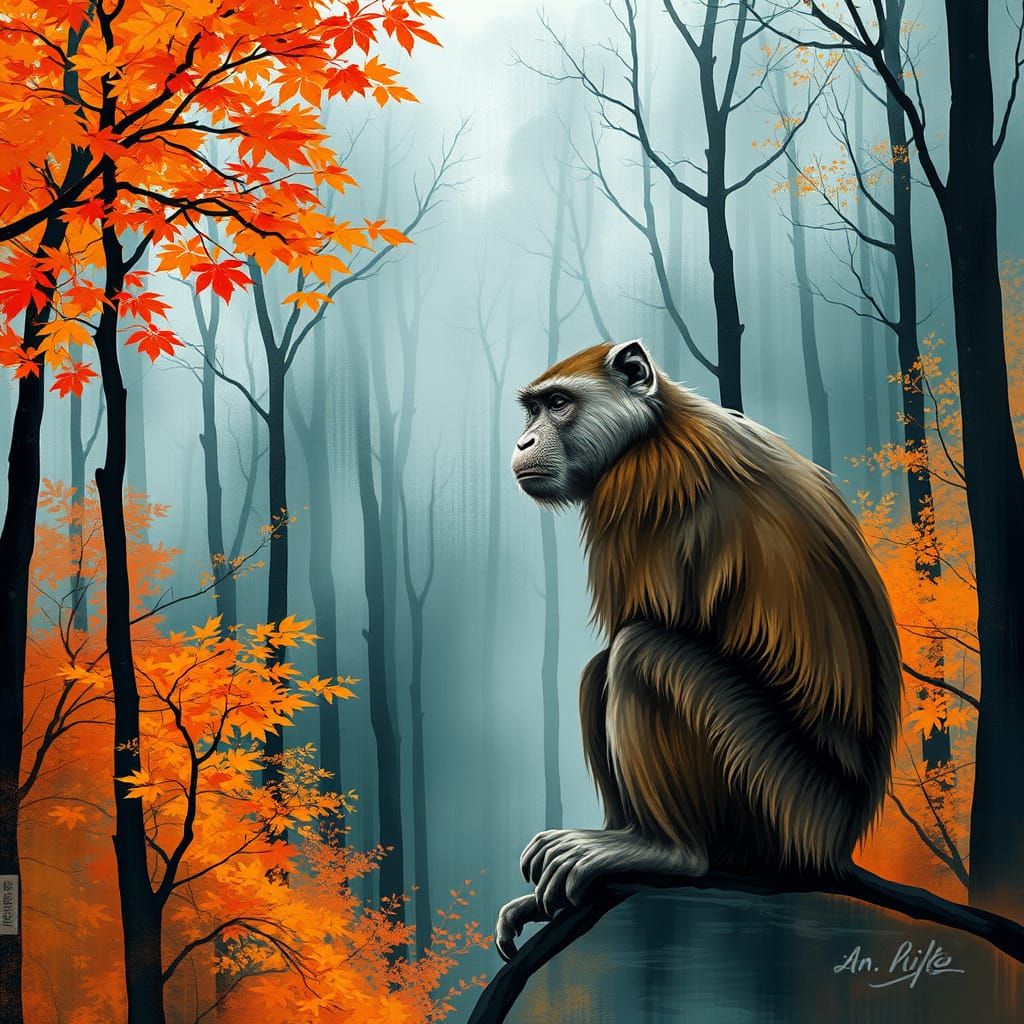 Surreal Autumn Forest Revealed in Abstract Hues