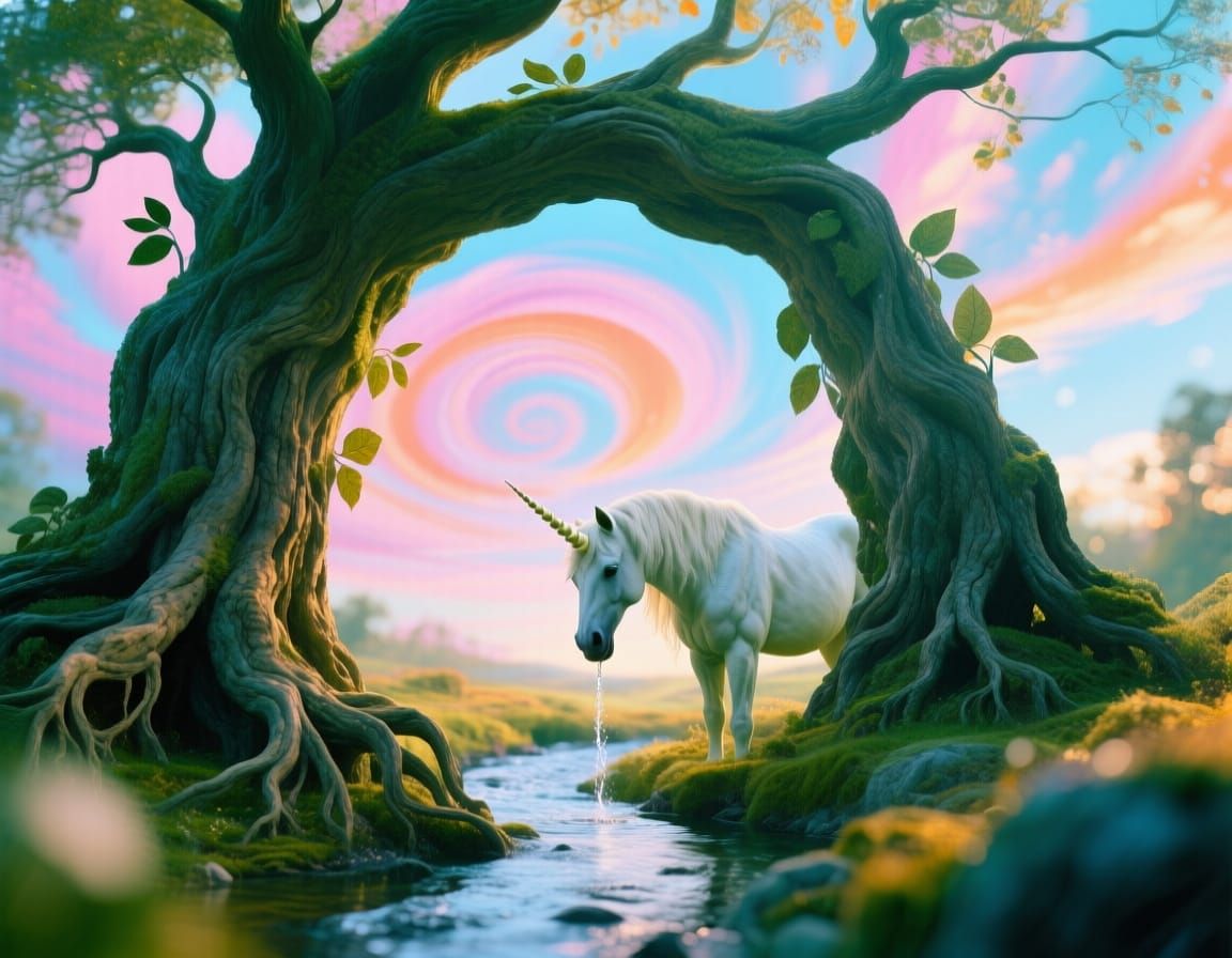 Mystical Tree Archway: Fine Art Surrealism