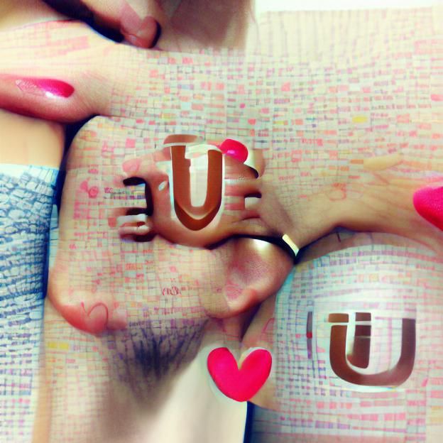 U+Me=Love: Minimalist Graphic Design