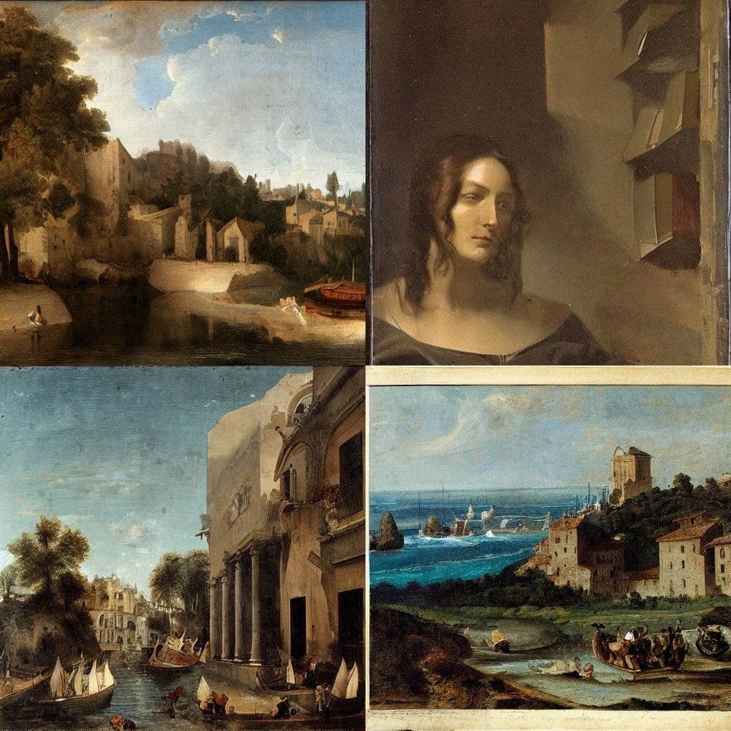 Renaissance Portrait in the Style of Pollaiolo