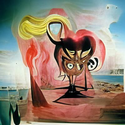 HIM from Powerpuff Girls in Surrealist Style