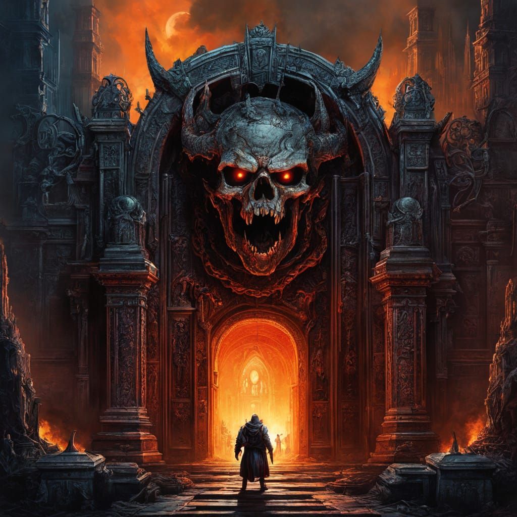 The Fiery Gateway to Despair in Triadic Colors