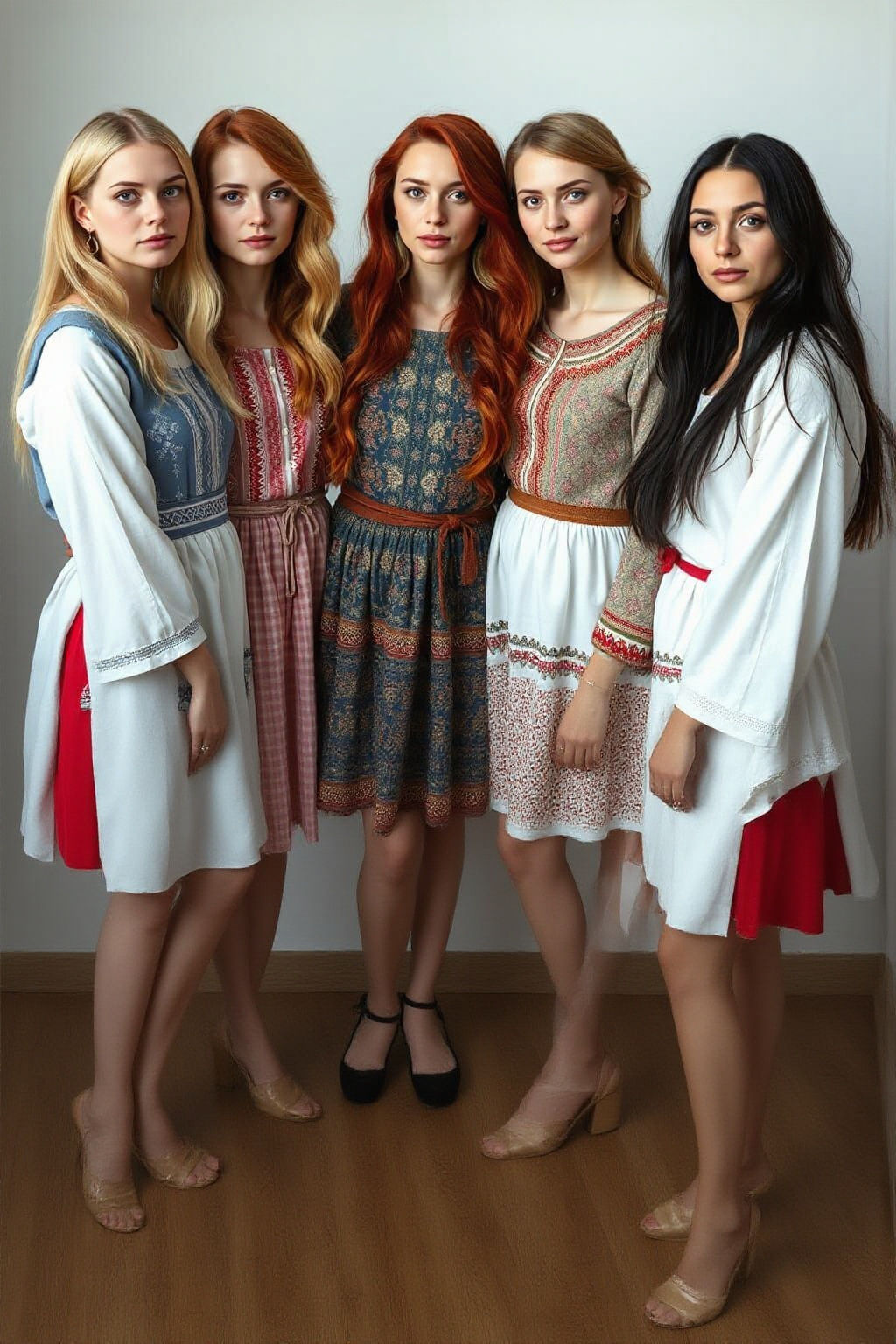 Five Scandinavian Women with Vibrant Hair Colors