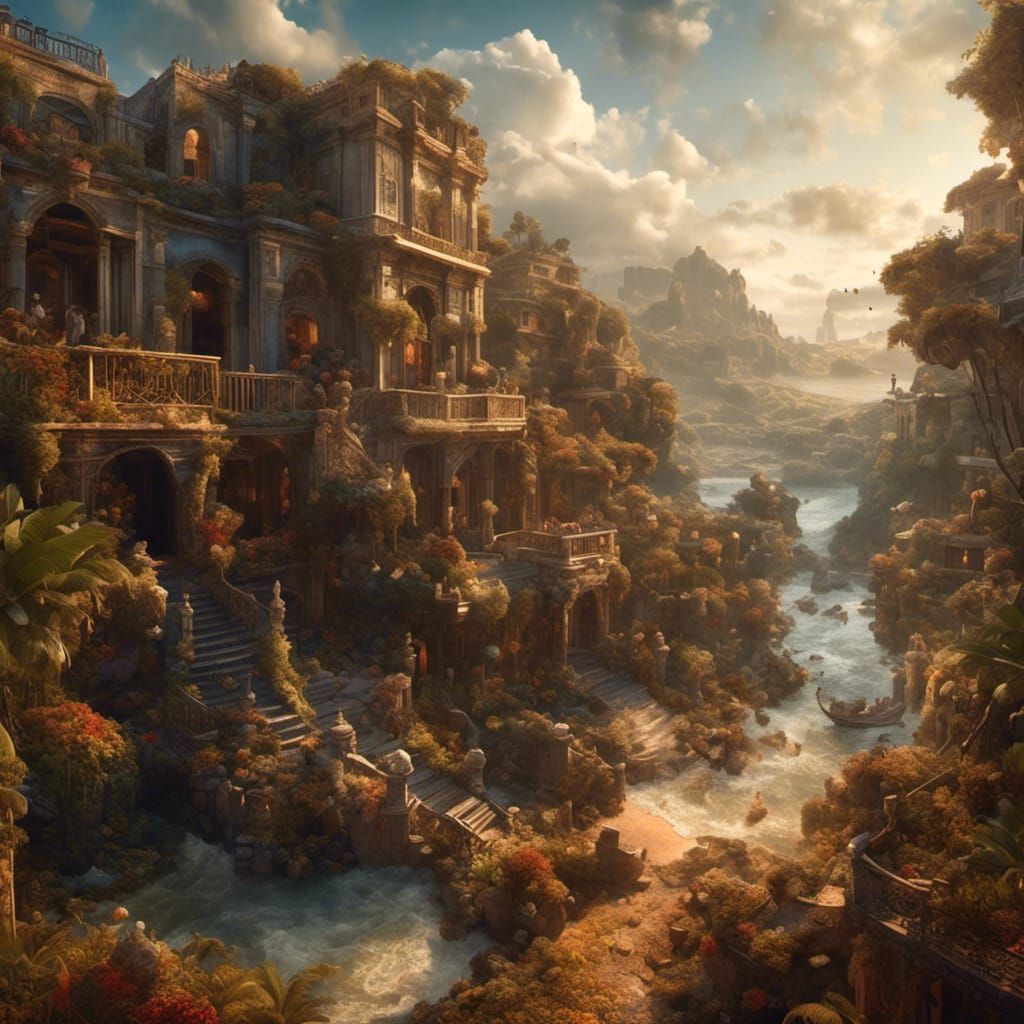 Detailed Matte Painting Inspired by 'Smooth Operator' Song