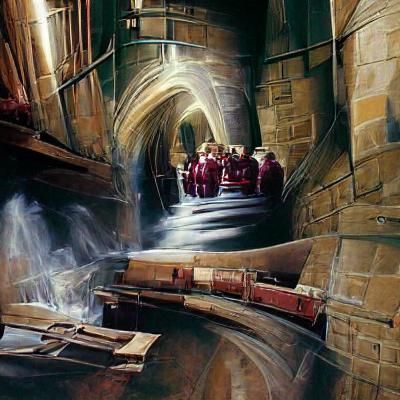 Hogwarts Secret Tunnels: An Oil Painting