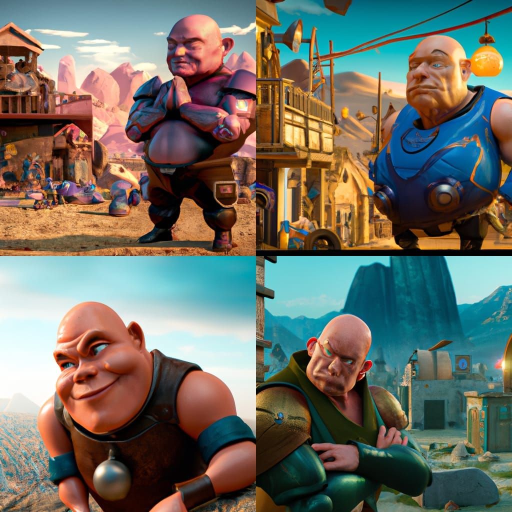 Hank Schrader as Impostor in Medbay: Detailed Digital Art