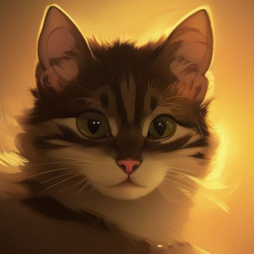 Hyperdetailed Chibi Cat Portrait in 8k