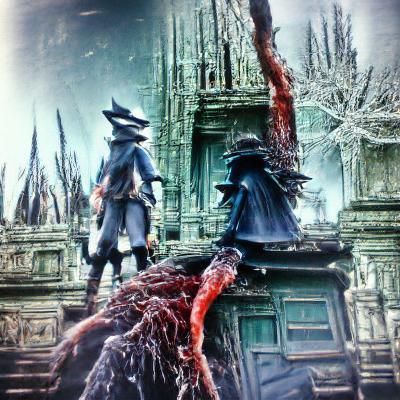 Bloodborne Inspired Gothic Horror Scene