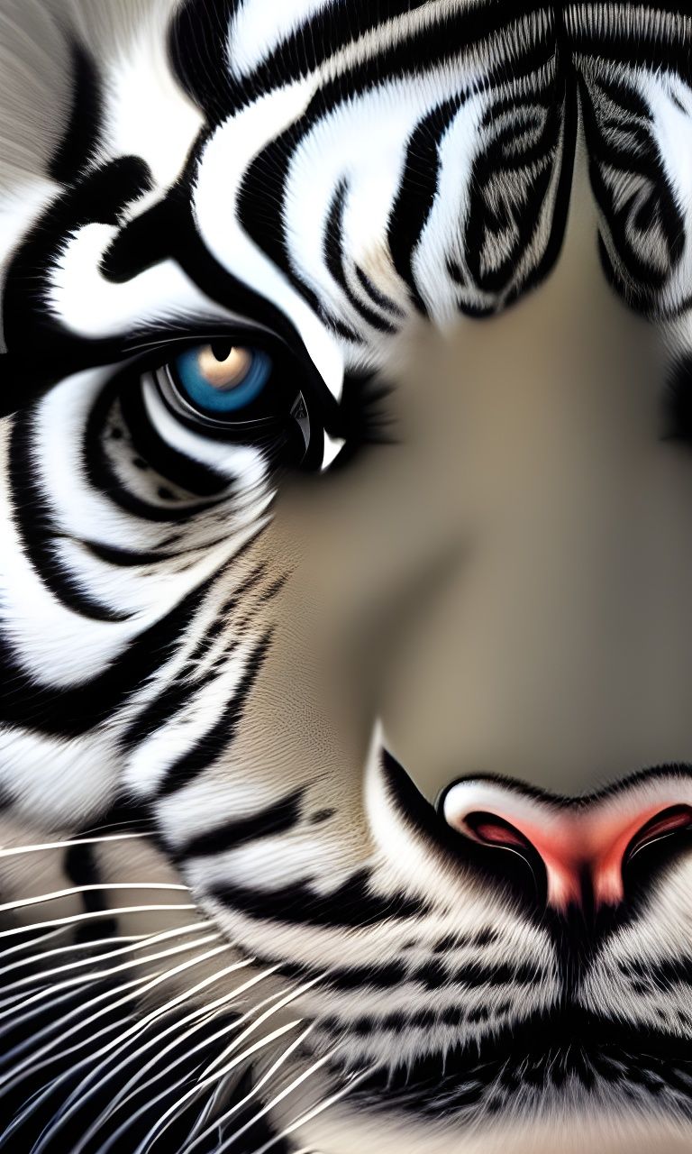 Tiger Astronaut Portrait in Grim Fantasy Style