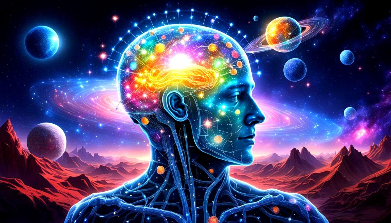 Neurographic Cosmic Sparkling Therapy Art