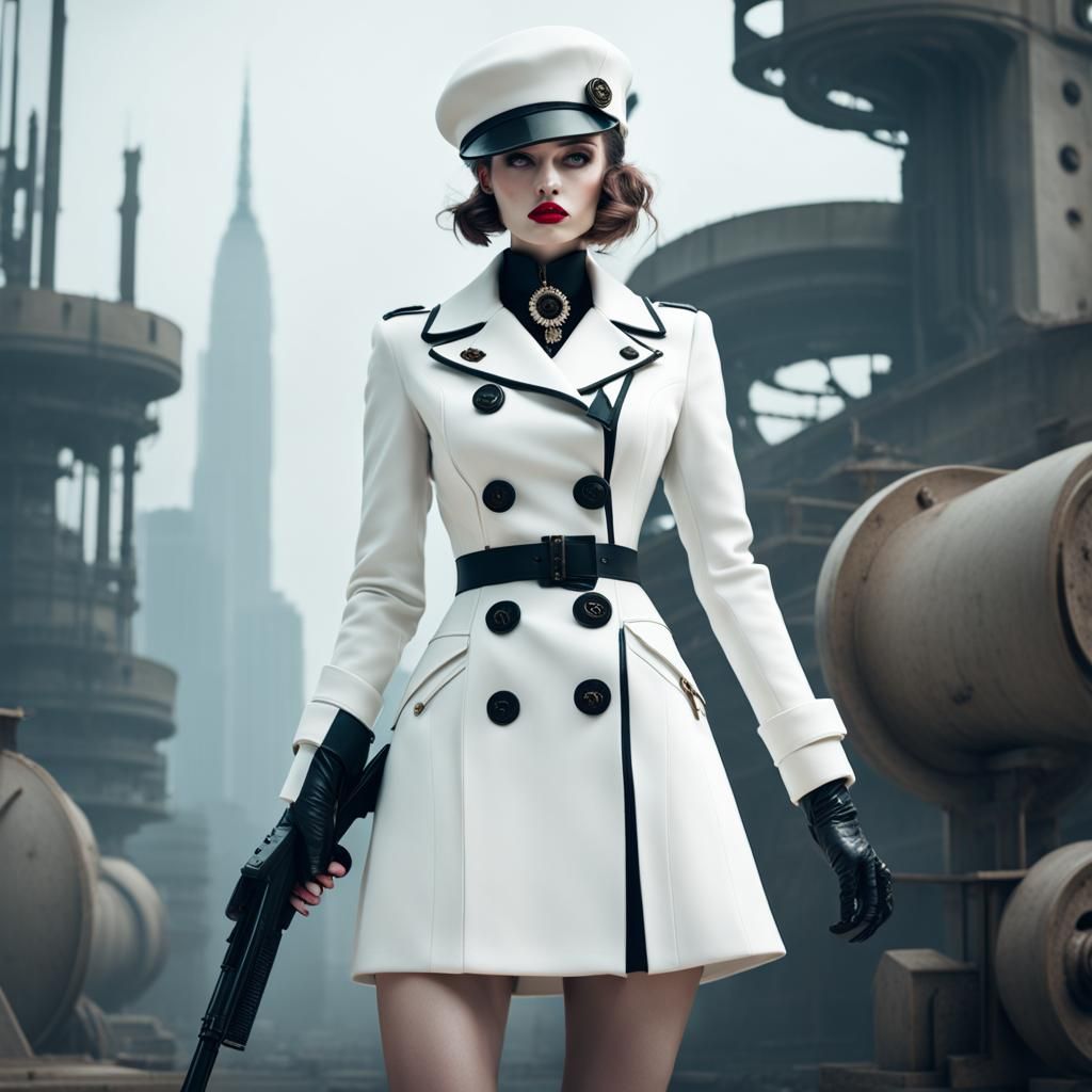 Dystopian Fashion: Guns and Lipstick in Muted Colors