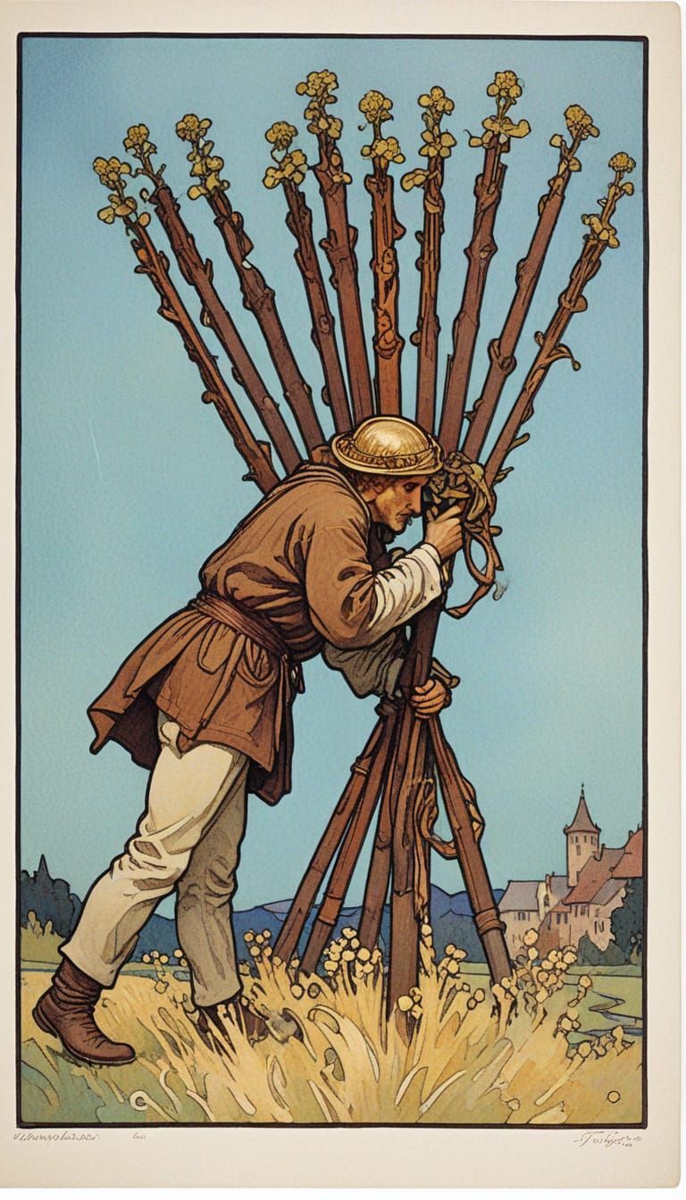 Triumphant Wanderer Bears Fruits of Labor in Enchanted Realm