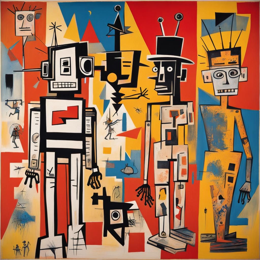 Abstract Robot Inspired by Cubist Art