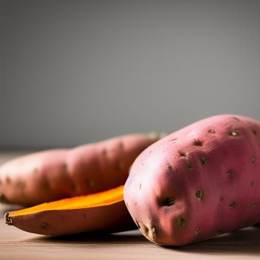 Sweet Potatoes Captured with Bokeh and Natural Light