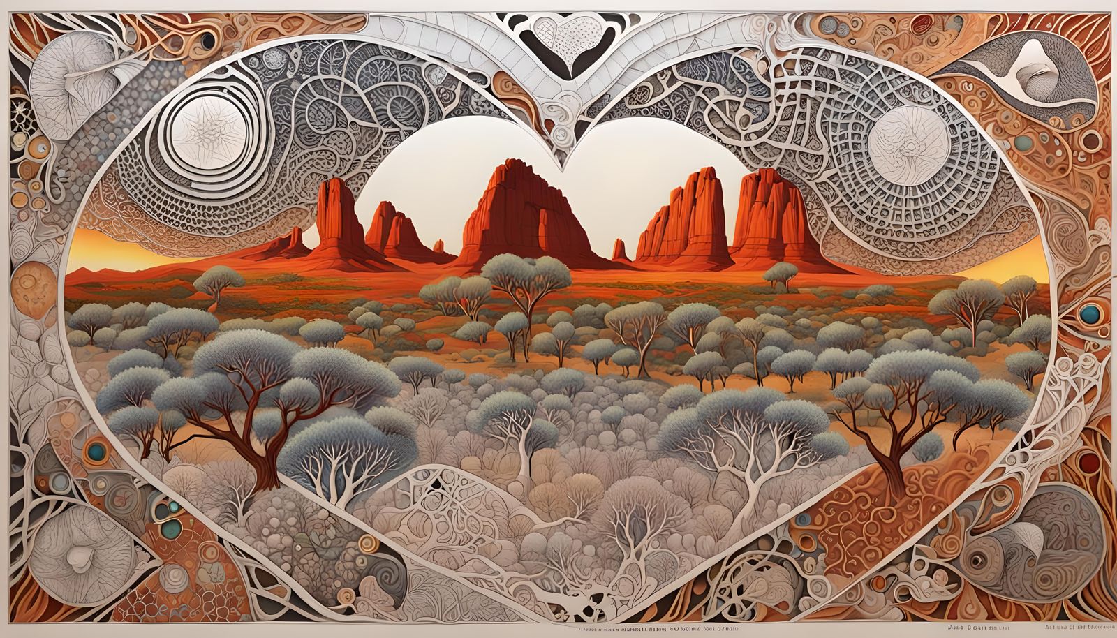 Australian Fauna Goddess in Druidic Splendor