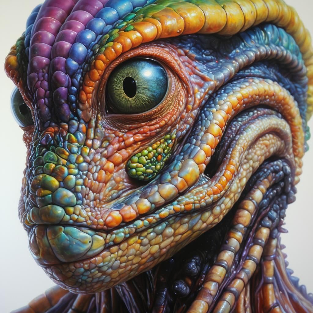 Exotic Alien Creatures in Hyperrealistic Detail