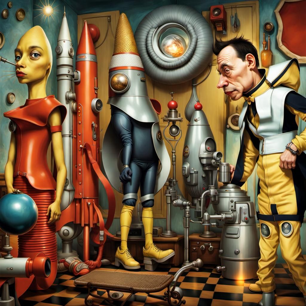 Photorealistic Rockets in Mid-Air, a Surreal Dream