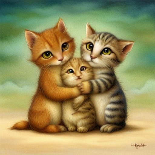 Friendship Illustration in Fantasy Art Style