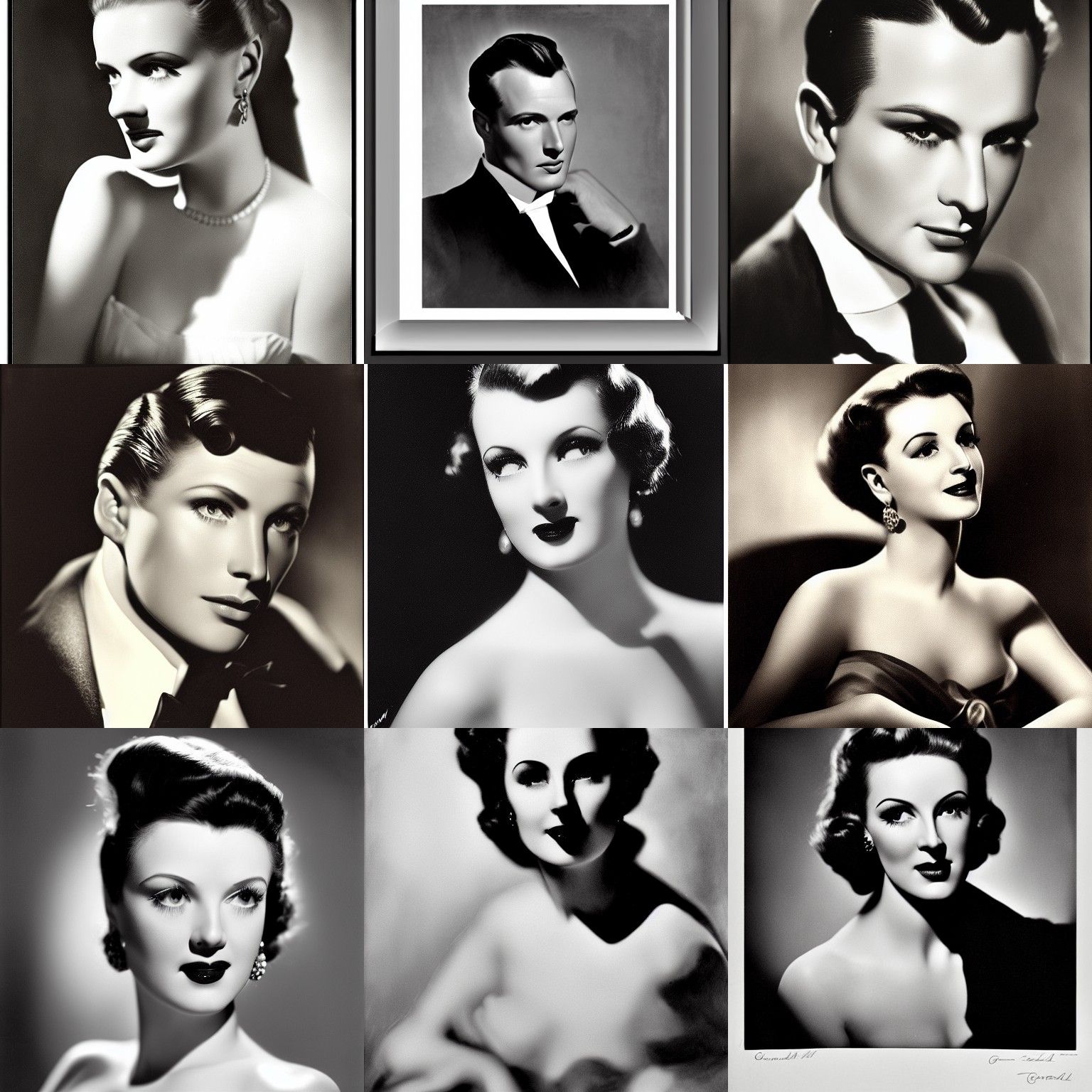 Glamorous Hollywood Portrait in Hurrell Style