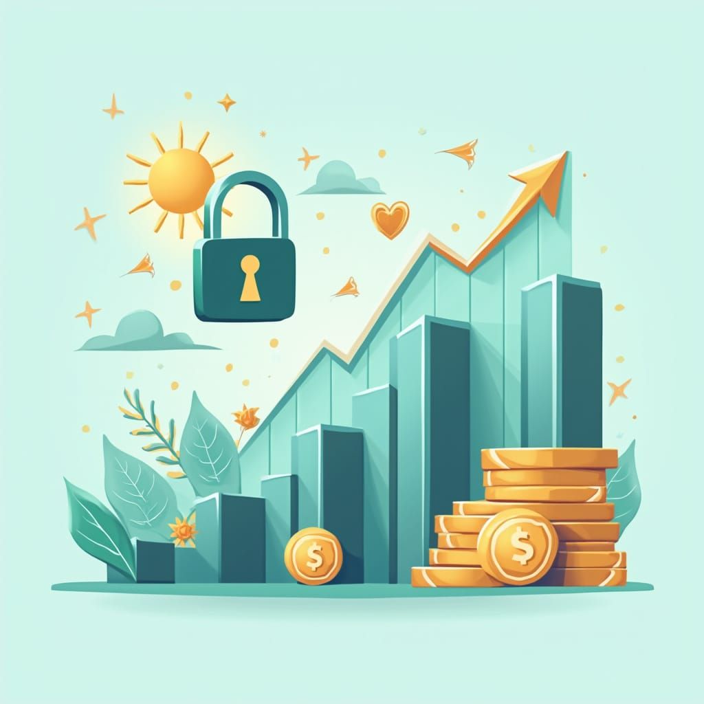 Digital Marketing Infographic: Growth and Financial Freedom