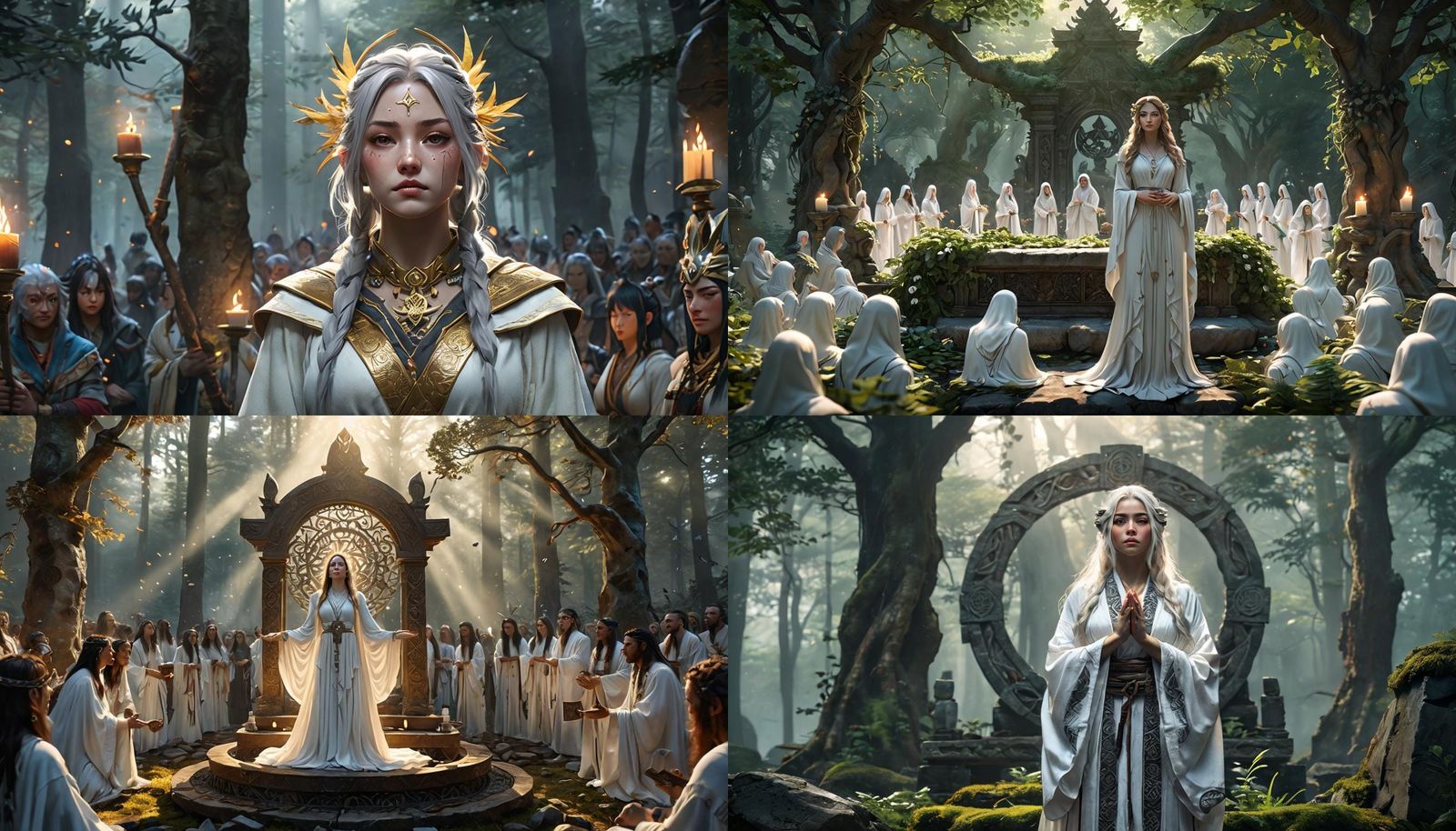 Young Maiden's Spring Sacrifice: A Druidic Rite in Forest De...