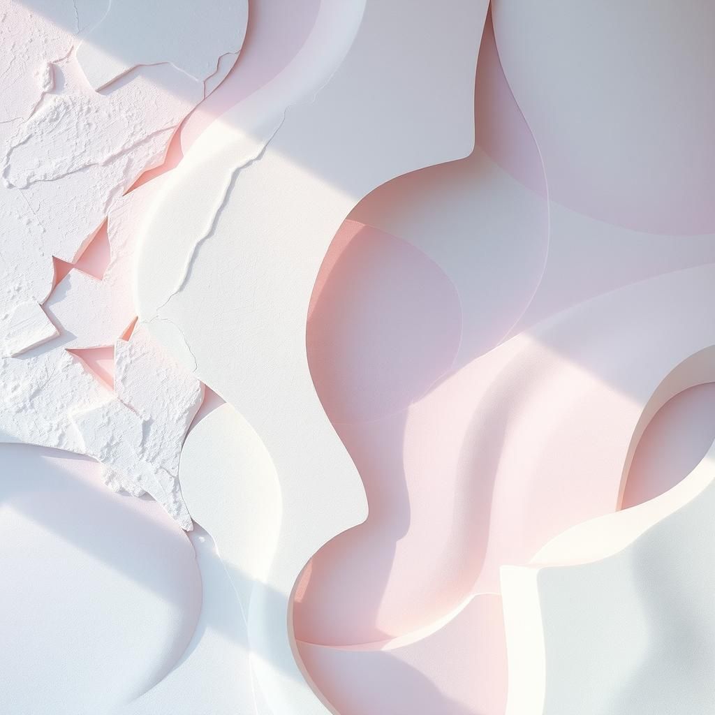 Ethereal Abstract Geometry in Pastel Colors