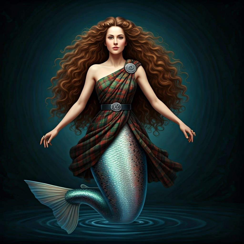 A Ceasg is a type of Merperson/Mermaid in Scottish Mythology...