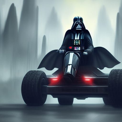 Darth Vader Go-Karting: Dynamic Digital Art