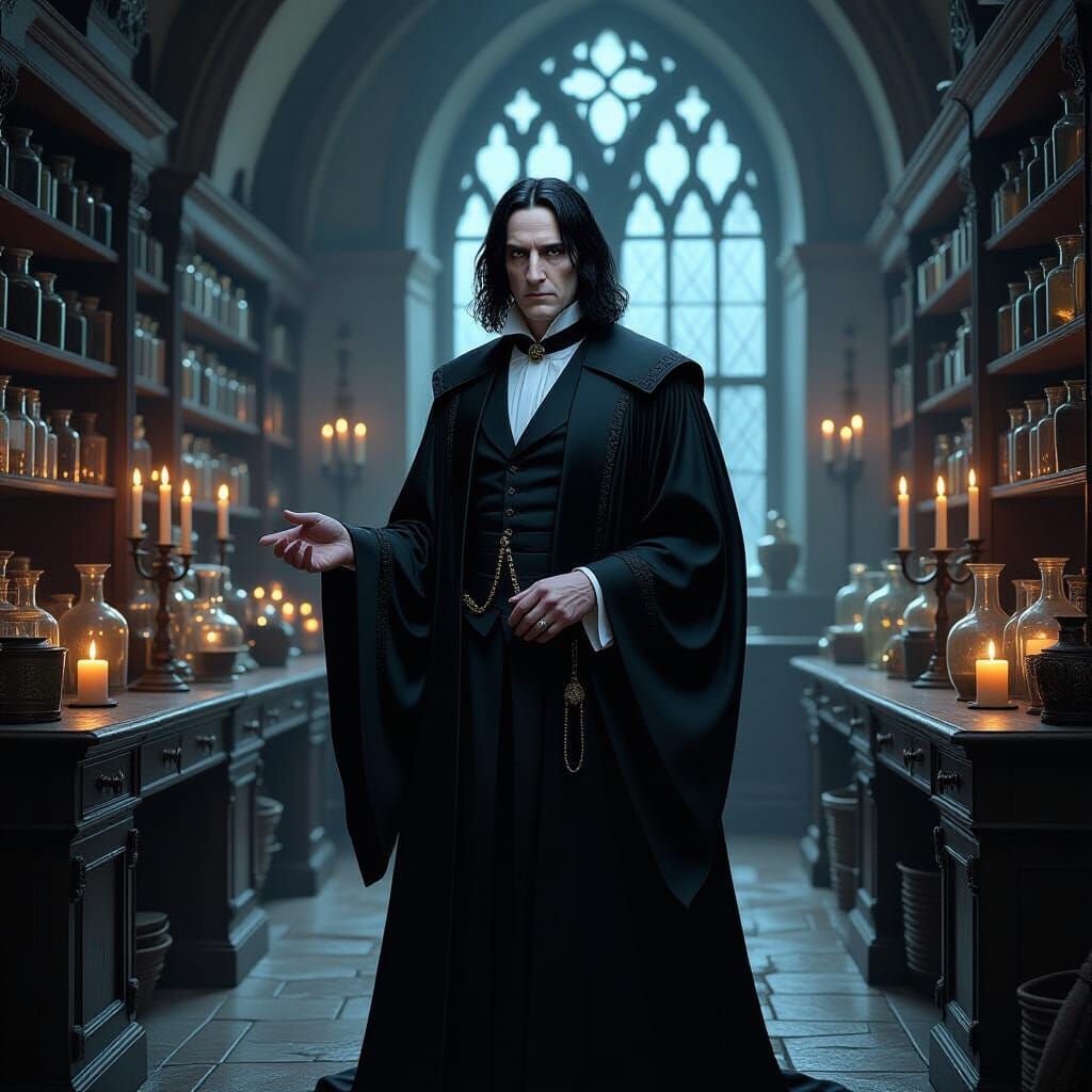 Young Snape in Hogwarts, Dreamy Ethereal Ambiance