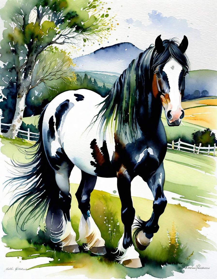 Isis, my Irish cob horse