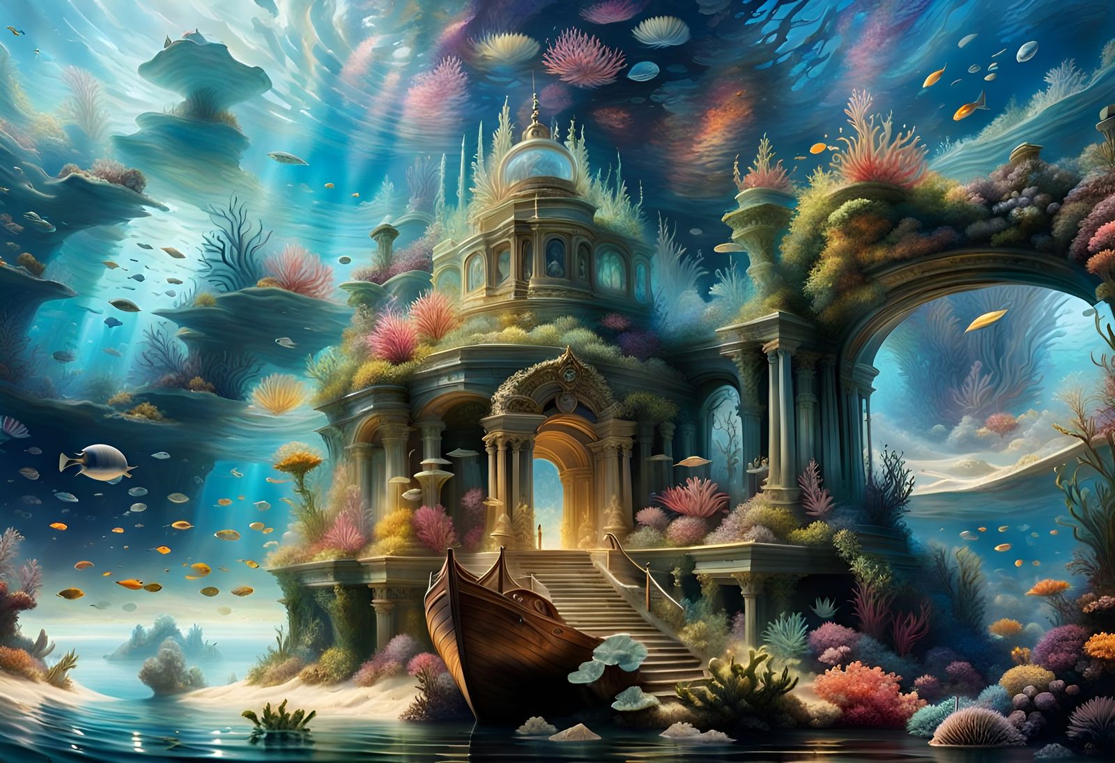 Underwater Portal to Another Dimension: Elaborate Glass Engr...