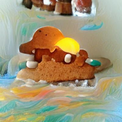Gingerbread Platypus House in Divine Light