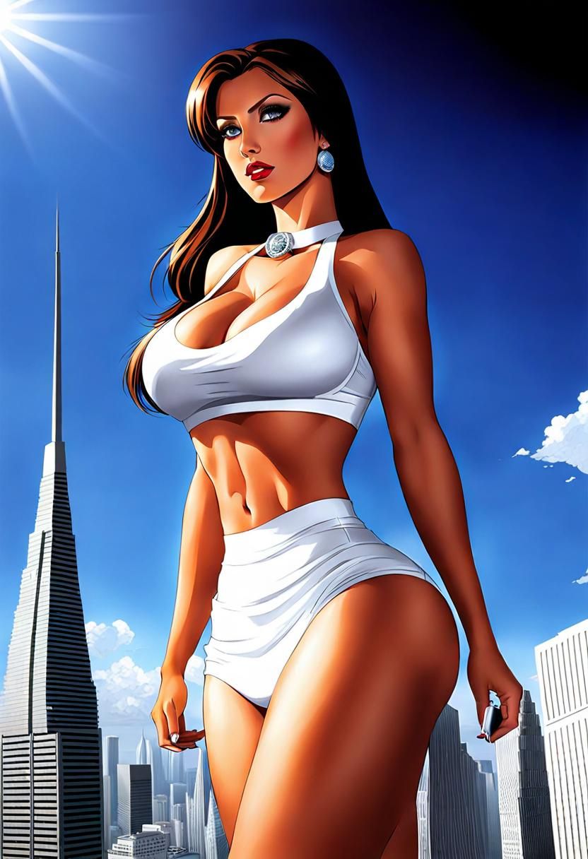 Fiery Giantess Illustration