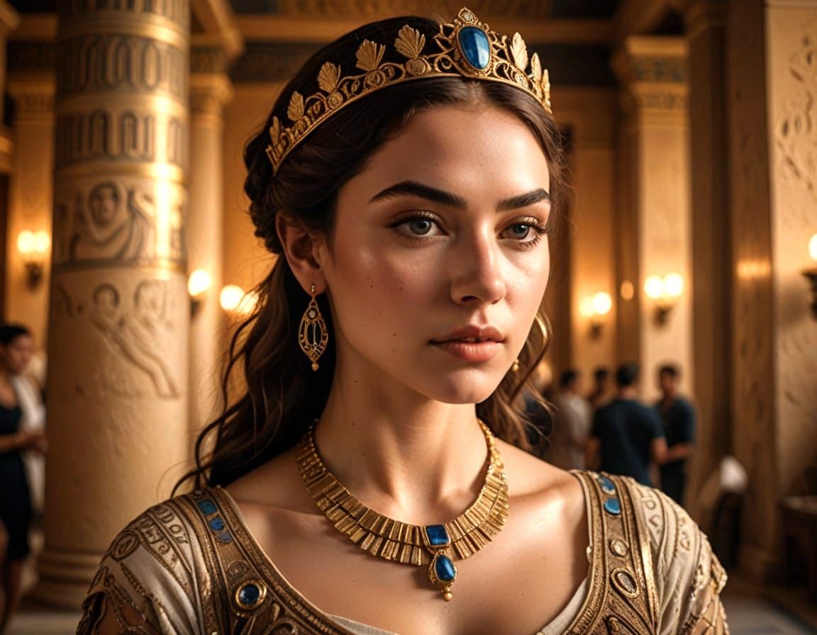 Greek Queen in Luxurious Egyptian Palace