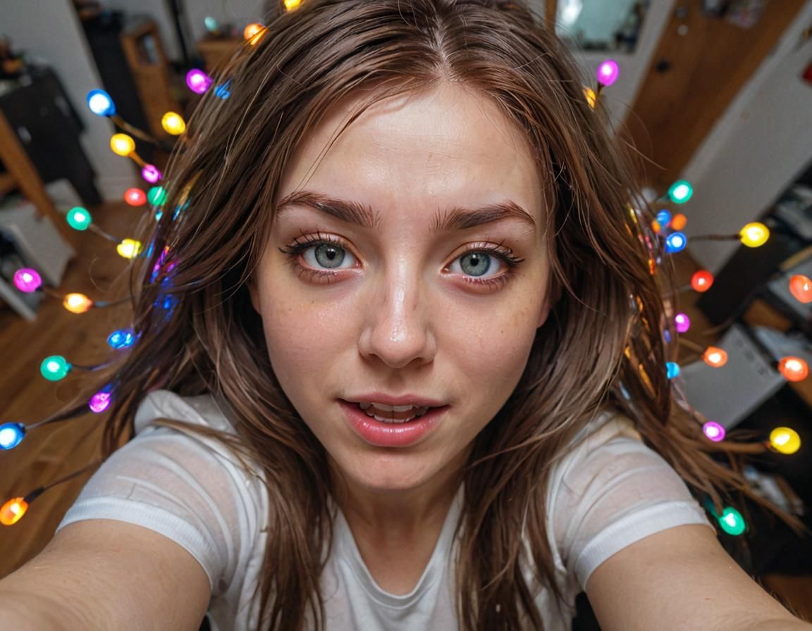 Serial Experiment Lain with Expressionist Distortion