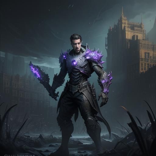 Night Gallery Homage in Dark Fantasy Style