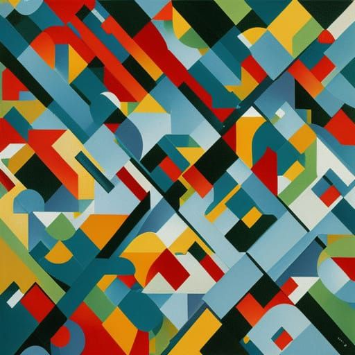 Abstract Bird's-Eye View of Crowded Pool