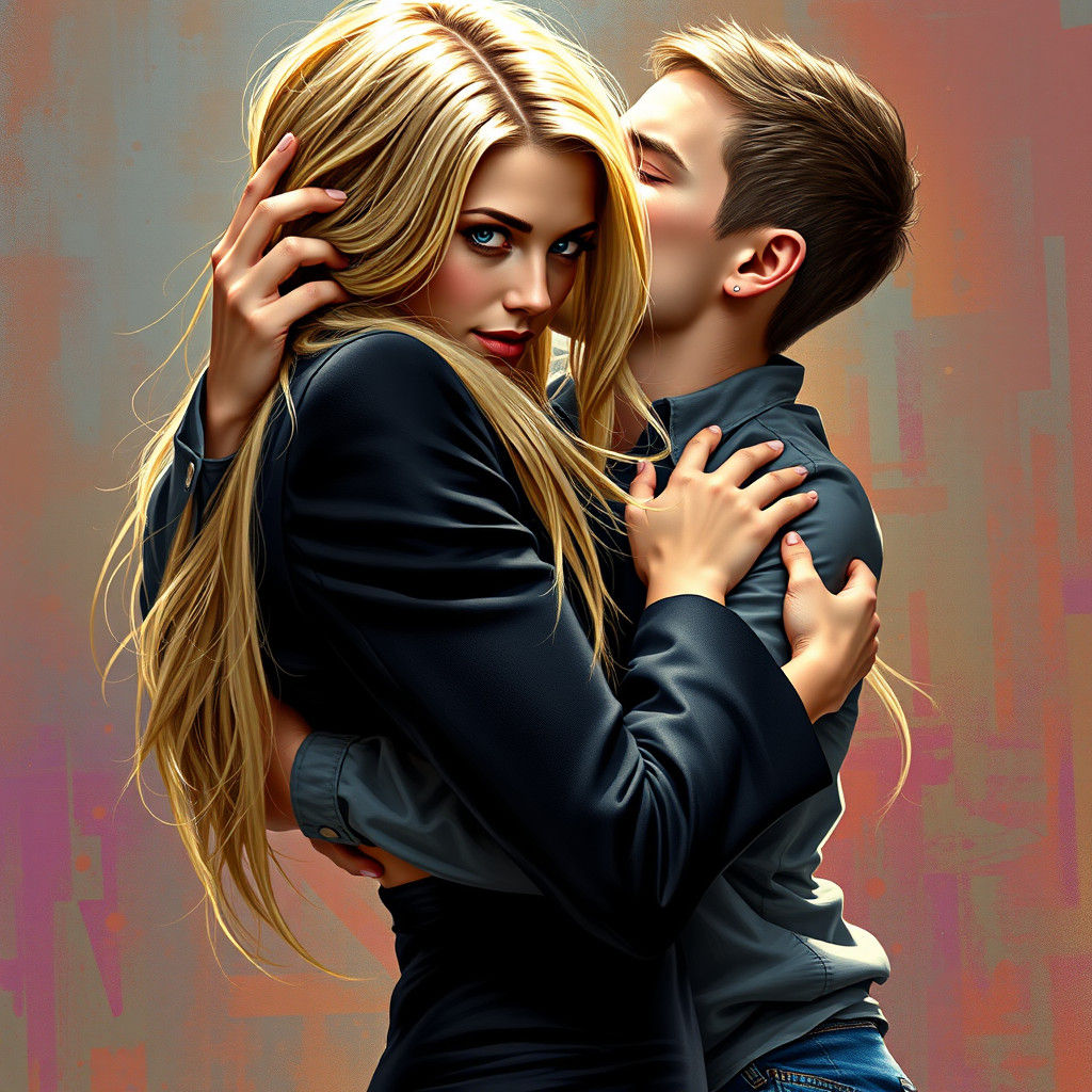 Anna Kournikova and Justin Hartley Embrace: Hyperrealistic A...